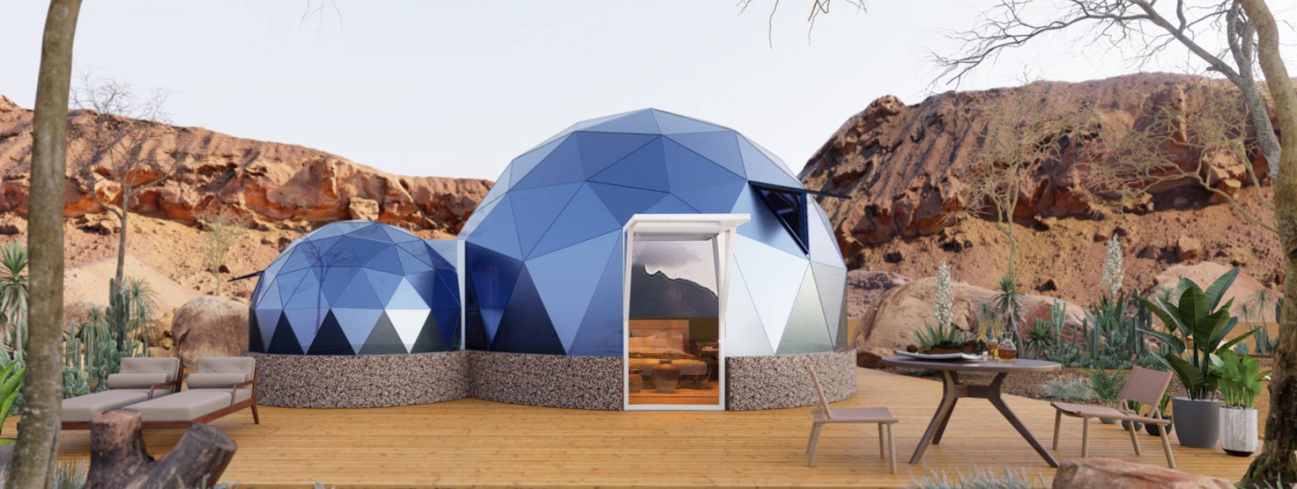 江山市球形智能光伏玻璃星空房